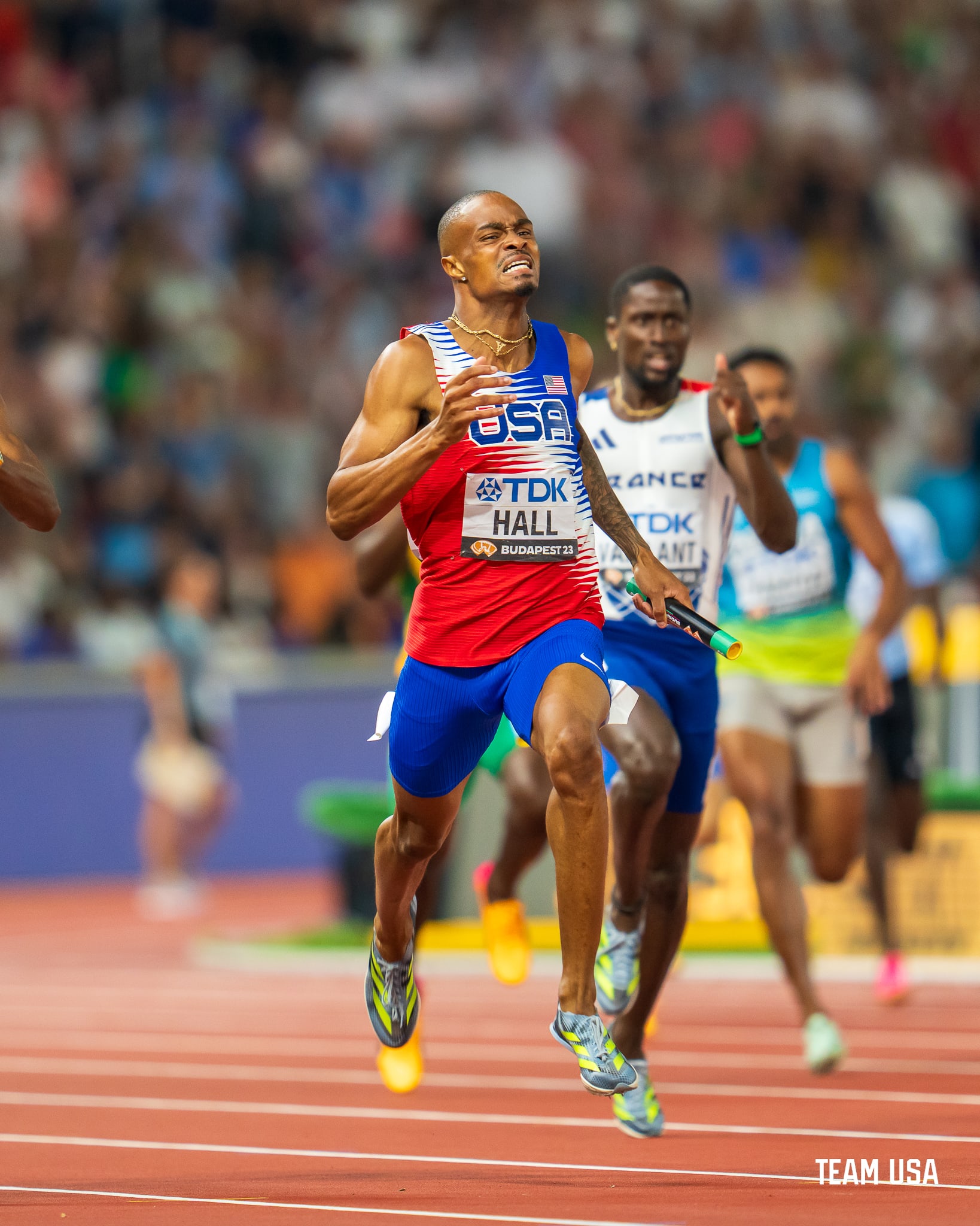 Team USA U.S. Men’s 4x400 Relay Team Blazes to Gold in World Leading Time